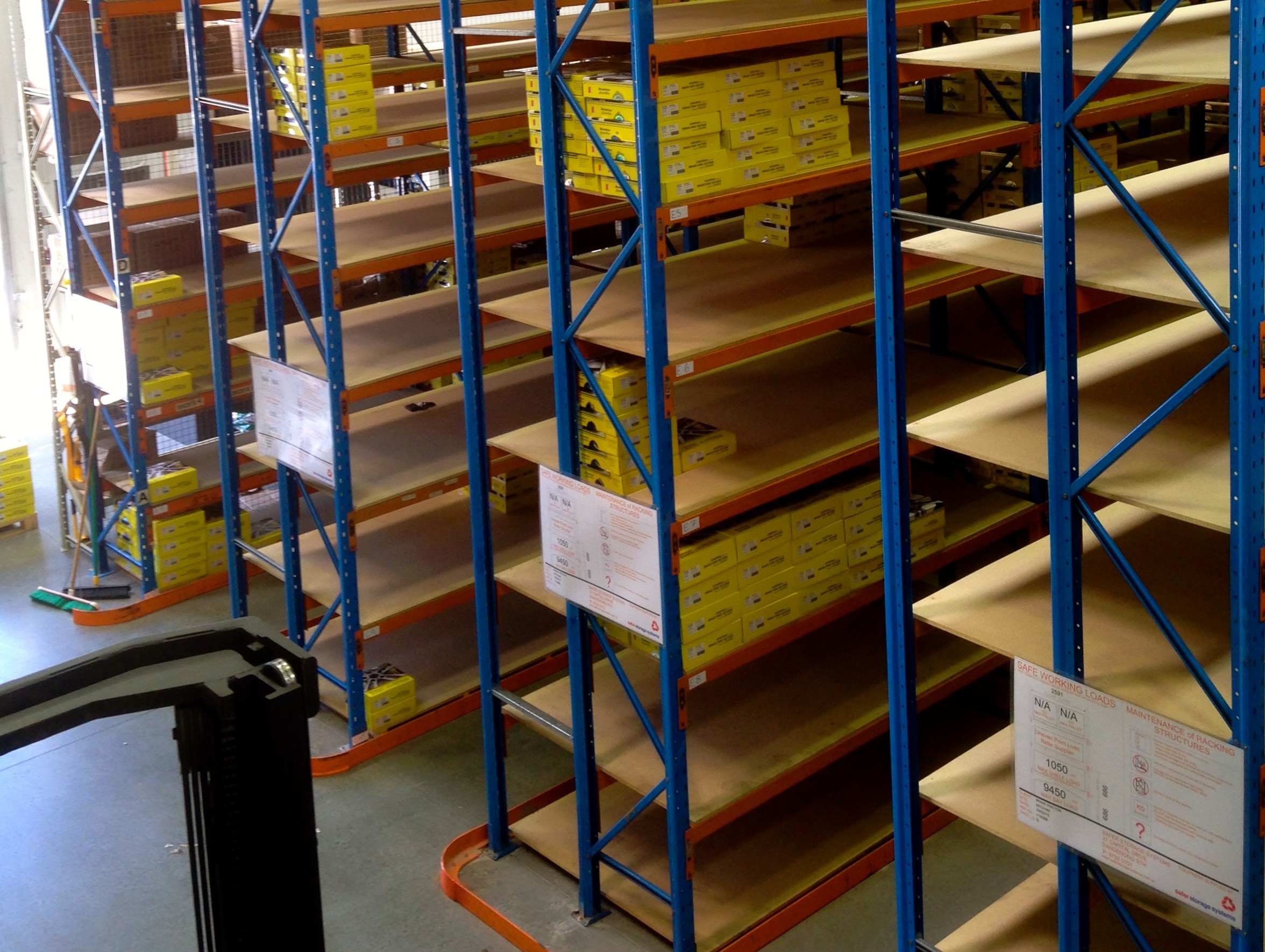 Friction Fit Guard Storage Racks Double Duty Storage: Brake Friction - Safer Storage Systems